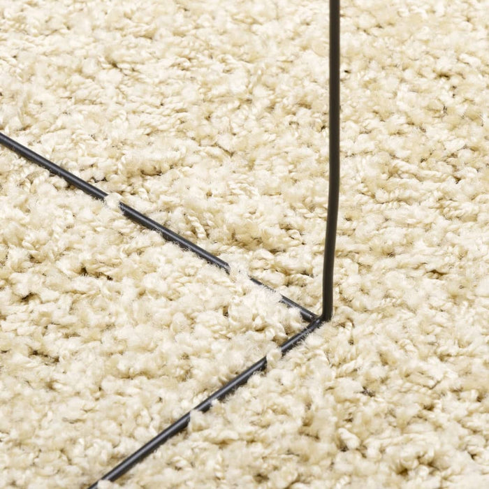 Covor pufos "PAMPLONA" cu fire înalte, auriu modern, 160x230 cm - WALTI WALTI