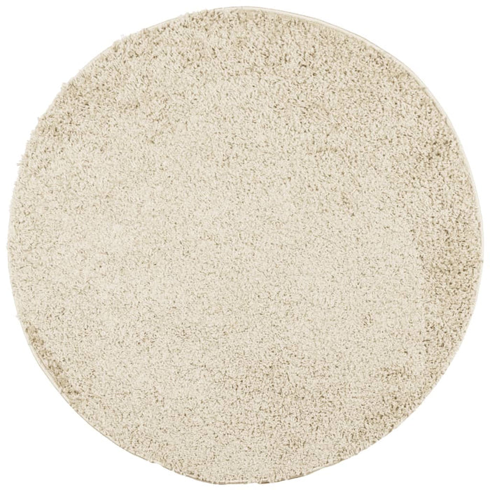 Covor pufos "PAMPLONA" cu fire înalte, auriu modern, Ø 160 cm - WALTI WALTI