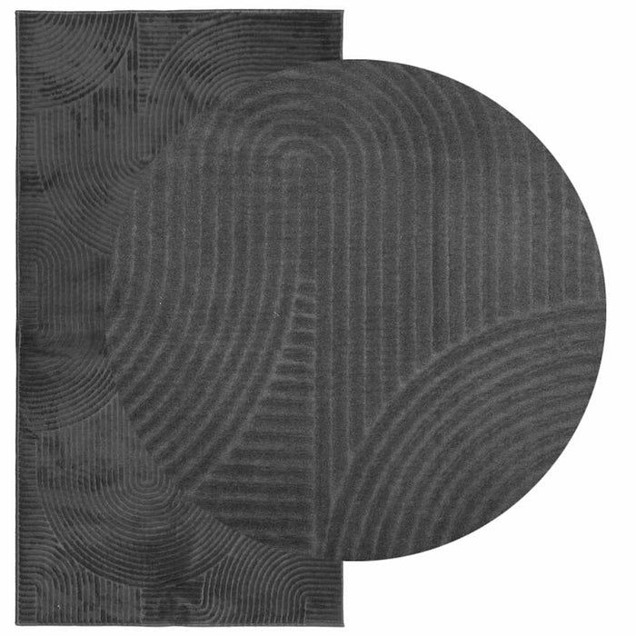 Covor IZA aspect scandinav cu fire scurte, antracit,80x150 cm - WALTI WALTI