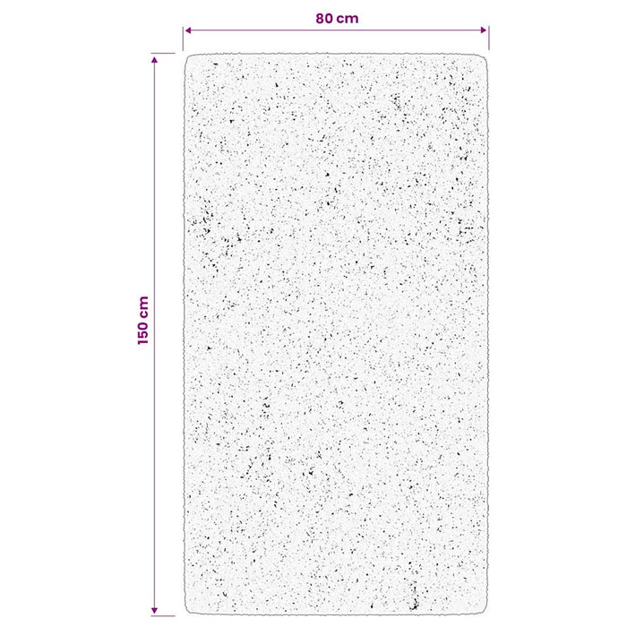 Covor IZA aspect scandinav cu fire scurte, antracit,80x150 cm - WALTI WALTI