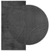 Covor IZA aspect scandinav cu fire scurte, antracit,100x200cm - WALTI WALTI