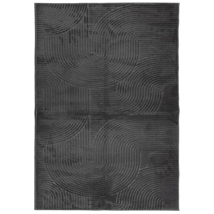 Covor "IZA" aspect scandinav cu fire scurte, antracit,140x200cm - WALTI WALTI