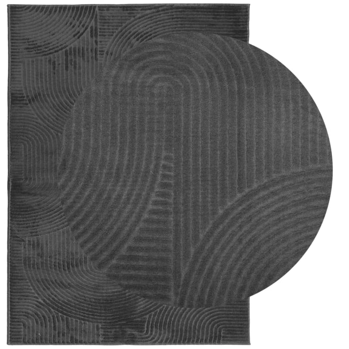 Covor IZA aspect scandinav cu fire scurte, antracit,200x280cm - WALTI WALTI