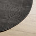 Covor IZA aspect scandinav, cu fire scurte, antracit, Ø 80 cm - WALTI WALTI