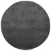 Covor "IZA" aspect scandinav, cu fire scurte, antracit, Ø 100cm - WALTI WALTI