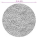 Covor "IZA" aspect scandinav, cu fire scurte, antracit, Ø 100cm - WALTI WALTI