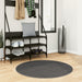 Covor "IZA" aspect scandinav, cu fire scurte, antracit, Ø 100cm - WALTI WALTI