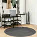 Covor IZA aspect scandinav, cu fire scurte, antracit, Ø 120cm - WALTI WALTI