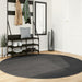 Covor IZA aspect scandinav, cu fire scurte, antracit, Ø 200cm - WALTI WALTI