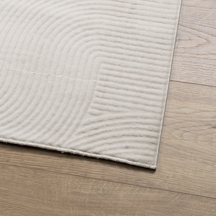 Covor IZA aspect scandinav, cu fire scurte, crem, 100x200 cm - WALTI WALTI