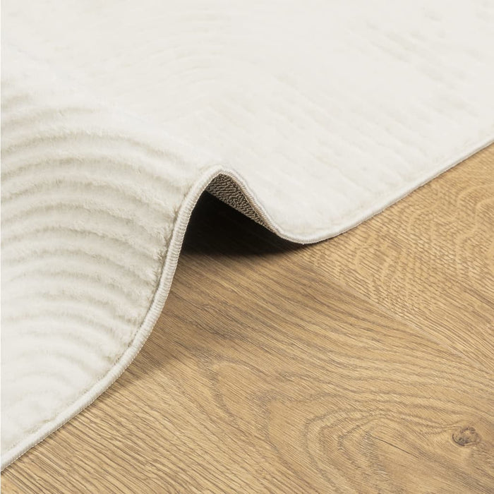 Covor IZA aspect scandinav, cu fire scurte, crem, 100x200 cm - WALTI WALTI