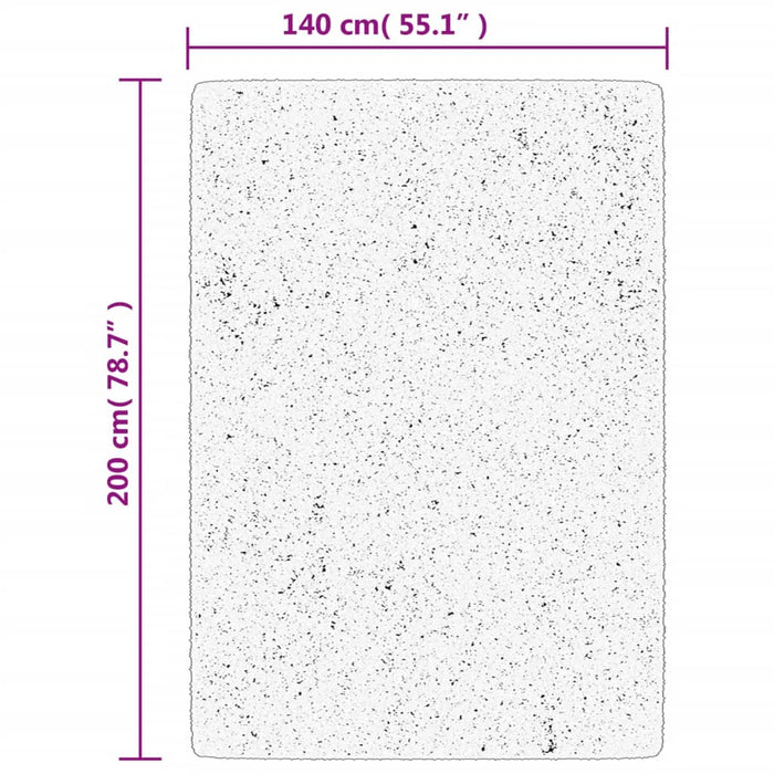 Covor IZA aspect scandinav, cu fire scurte, crem, 140x200 cm - WALTI WALTI