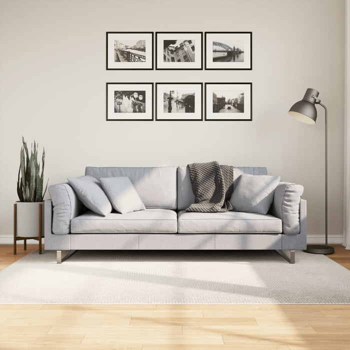 Covor IZA aspect scandinav, cu fire scurte, crem, 140x200 cm - WALTI WALTI