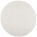 Covor IZA aspect scandinav, cu fire scurte, crem, Ø 100 cm - WALTI WALTI