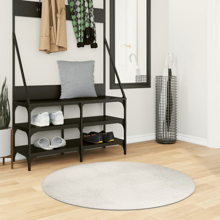 Covor IZA aspect scandinav, cu fire scurte, crem, Ø 100 cm - WALTI WALTI