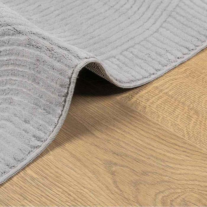 Covor IZA aspect scandinav, cu fire scurte, gri, 80x150 cm - WALTI WALTI