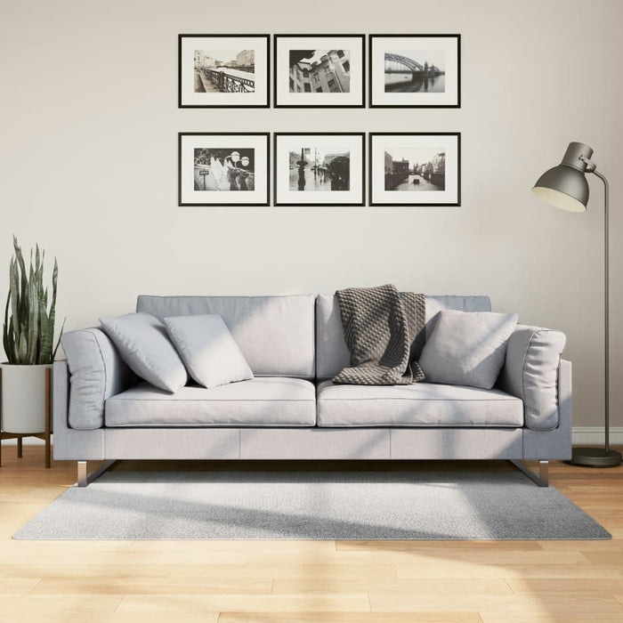 Covor IZA aspect scandinav, cu fire scurte, gri, 80x150 cm - WALTI WALTI