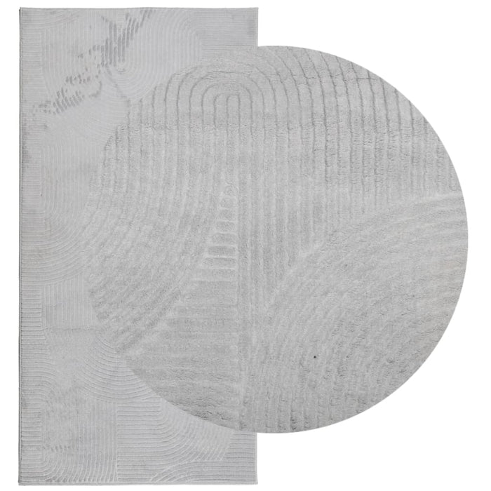 Covor IZA aspect scandinav, cu fire scurte, gri, 100x200 cm - WALTI WALTI