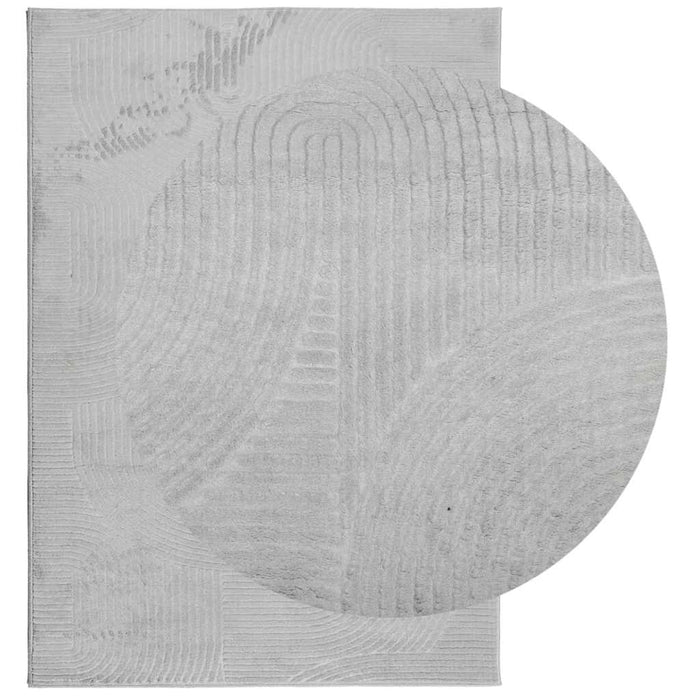 Covor IZA aspect scandinav, cu fire scurte, gri, 160x230 cm - WALTI WALTI