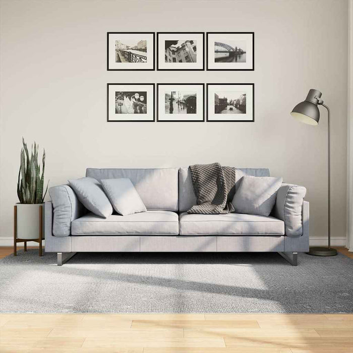 Covor IZA aspect scandinav, cu fire scurte, gri, 160x230 cm - WALTI WALTI