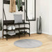 Covor IZA aspect scandinav, cu fire scurte, gri, Ø 80 cm - WALTI WALTI