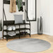 Covor IZA aspect scandinav, cu fire scurte, gri, Ø 120 cm - WALTI WALTI