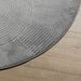 Covor "IZA" aspect scandinav, cu fire scurte, gri, Ø 160 cm - WALTI WALTI