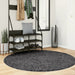 Covor „OVIEDO”, fire scurte, antracit, Ø 160 cm - WALTI WALTI