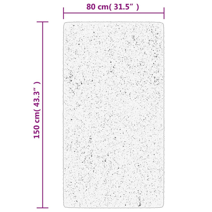 Covor „OVIEDO”, fire scurte, crem, 80x150 cm WALTI