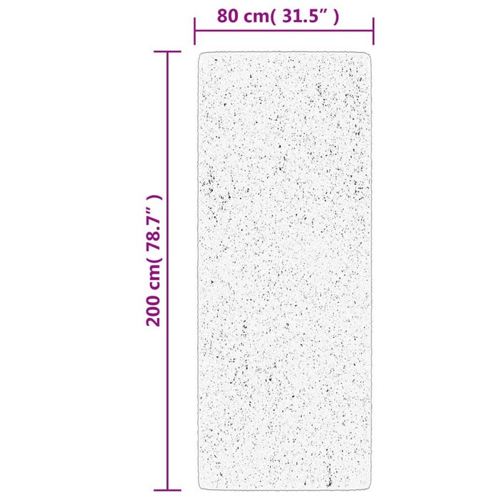 Covor „OVIEDO”, fire scurte, crem, 80x200 cm WALTI