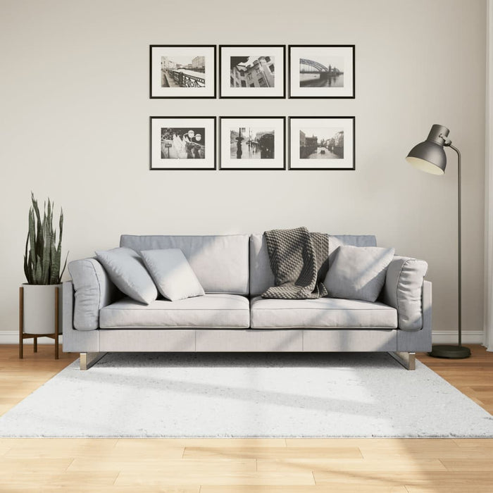 Covor „OVIEDO”, fire scurte, gri, 160x160 cm WALTI