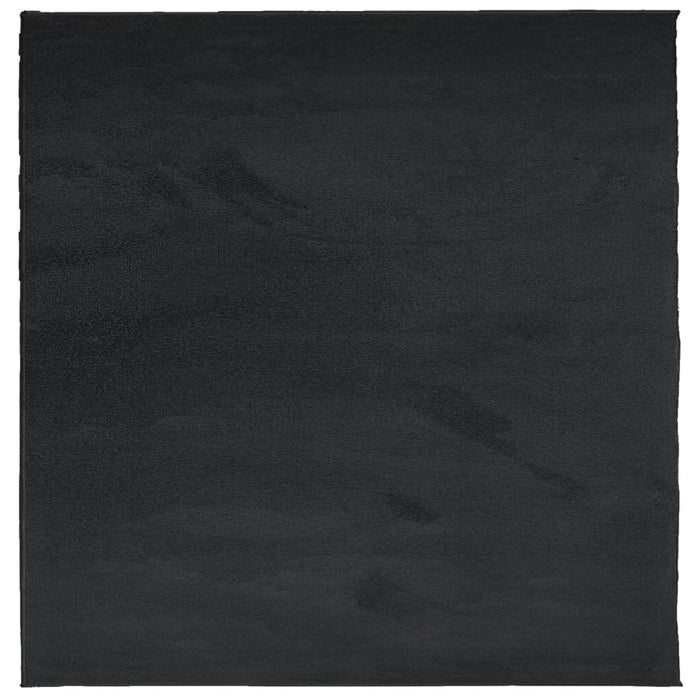 Covor „OVIEDO”, fire scurte, negru, 120x120 cm - WALTI WALTI