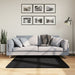 Covor „OVIEDO”, fire scurte, negru, 120x120 cm - WALTI WALTI