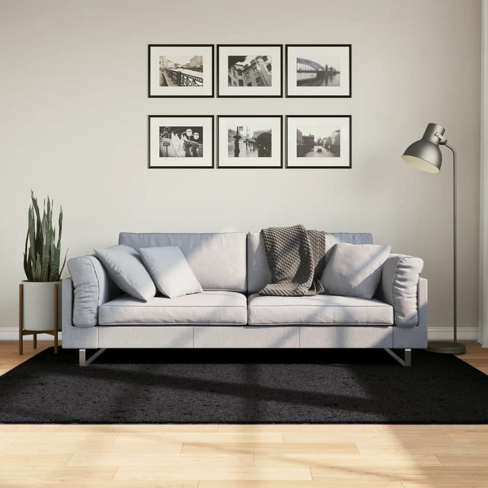 Covor „OVIEDO”, fire scurte, negru, 140x200 cm - WALTI WALTI