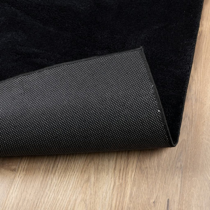Covor „OVIEDO”, fire scurte, negru, 240x240 cm - WALTI WALTI
