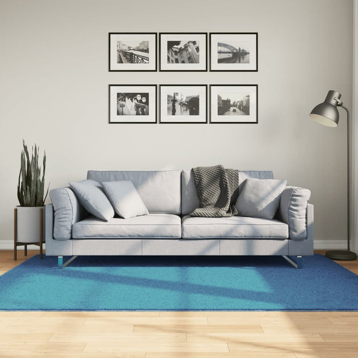 Covor „OVIEDO”, fire scurte, turcoaz, 140x200 cm - WALTI WALTI