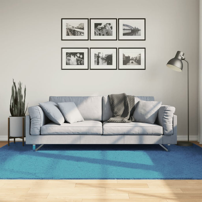 Covor „OVIEDO”, fire scurte, turcoaz, 160x230 cm - WALTI WALTI