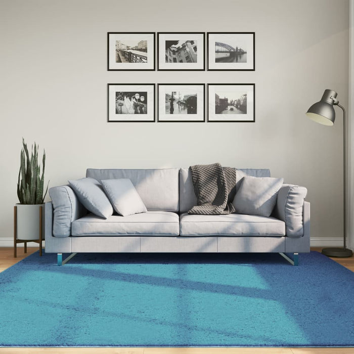 Covor „OVIEDO”, fire scurte, turcoaz, 200x200 cm WALTI