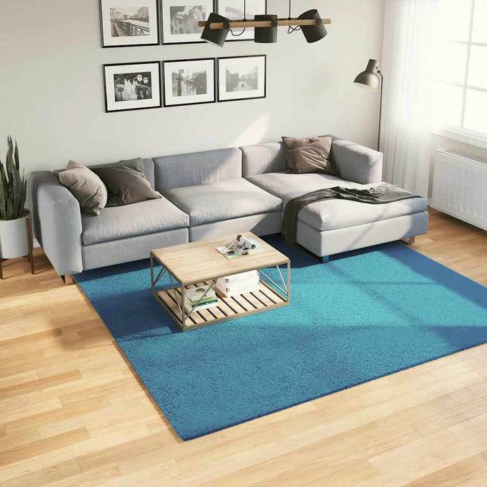 Covor „OVIEDO”, fire scurte, turcoaz, 240x240 cm - WALTI WALTI