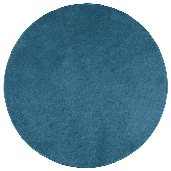 Covor „OVIEDO”, fire scurte, turcoaz, Ø 100 cm WALTI