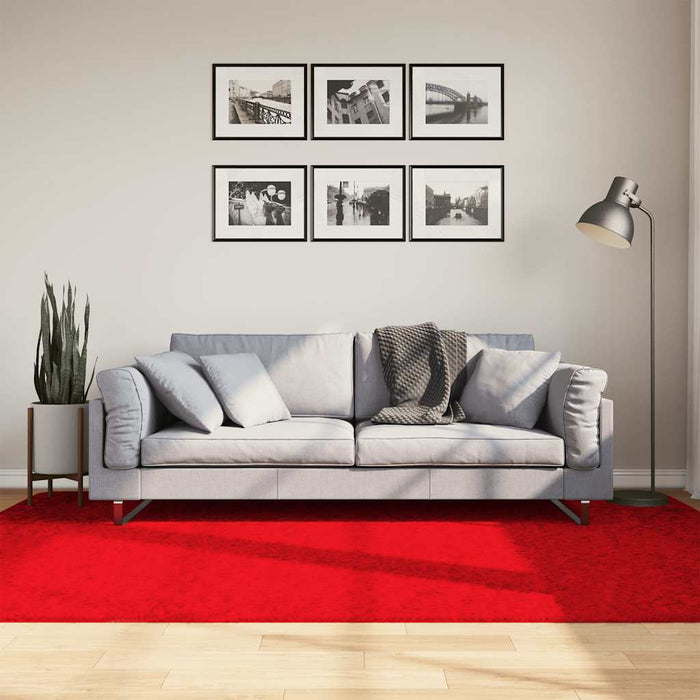 Covor „OVIEDO”, fire scurte, roșu, 160x230 cm - WALTI WALTI