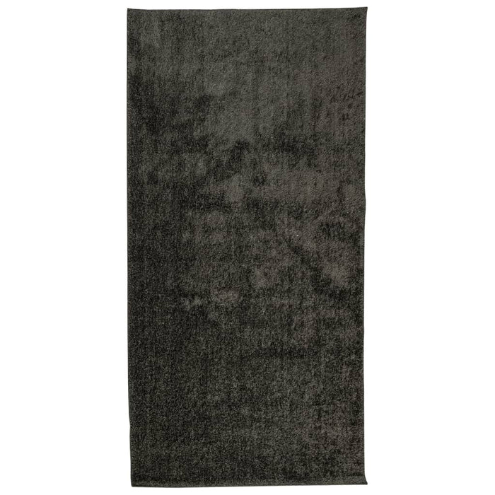 Covor ISTAN, cu fire înalte, aspect lucios, antracit, 100x200cm - WALTI WALTI