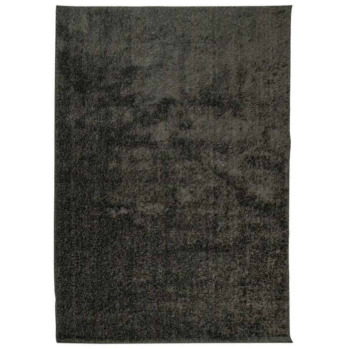 Covor ISTAN, cu fire înalte, aspect lucios, antracit, 140x200cm - WALTI WALTI