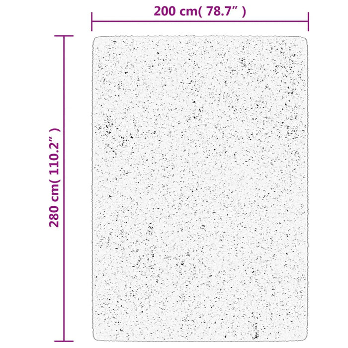 Covor ISTAN, cu fire înalte, aspect lucios, antracit, 200x280cm WALTI