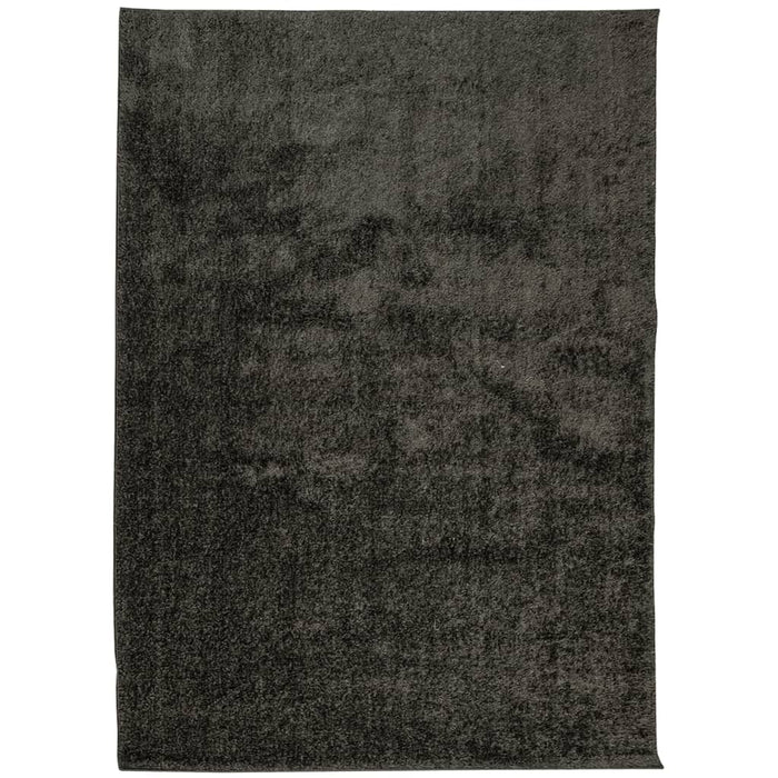 Covor ISTAN, cu fire înalte, aspect lucios, antracit, 240x340cm WALTI
