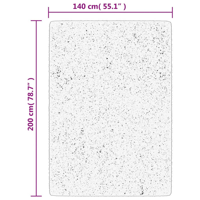 Covor ISTAN, cu fire înalte, aspect lucios, bej, 140x200 cm WALTI