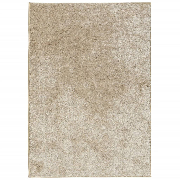 Covor ISTAN, cu fire înalte, aspect lucios, bej, 160x230 cm WALTI
