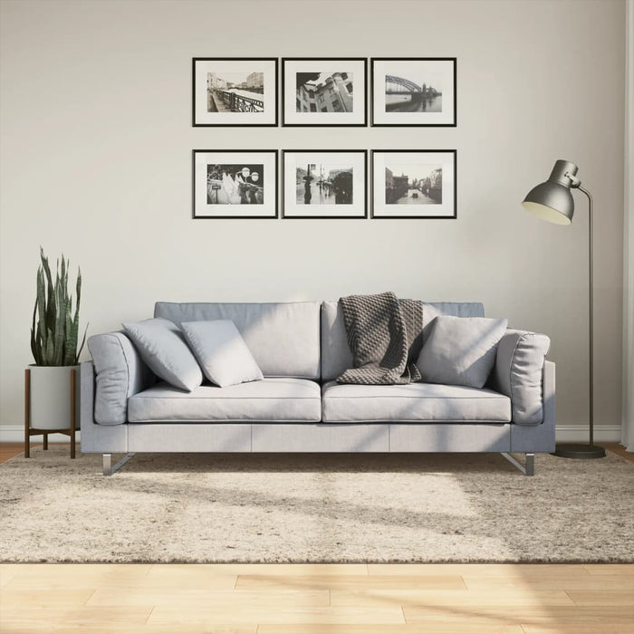 Covor ISTAN, cu fire înalte, aspect lucios, bej, 160x230 cm WALTI