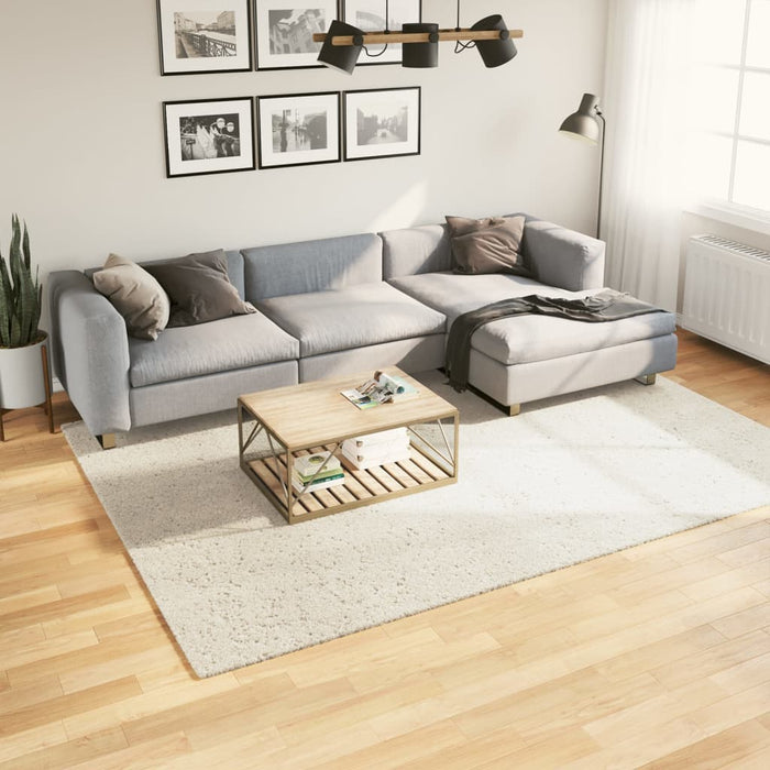 Covor ISTAN, cu fire înalte, aspect lucios, crem, 200x280 cm WALTI