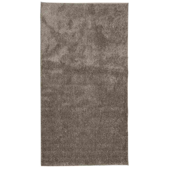 Covor ISTAN, cu fire înalte, aspect lucios, gri, 80x150 cm - WALTI WALTI